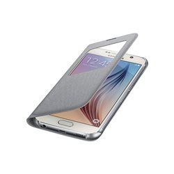 Samsung S-View Cover Fabric EF-CG920 for Galaxy S6, Silver