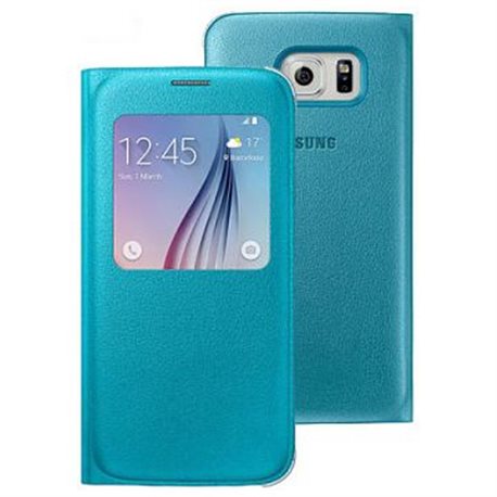 Samsung S-View Cover PU EF-CG920 for Galaxy S6, Blue