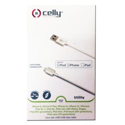 USB CABLE CHARGE IP5/5S/5C MFI 2M CELLY