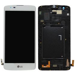 A-COVER WITH TOUCH+LCD LG K350 WHITE