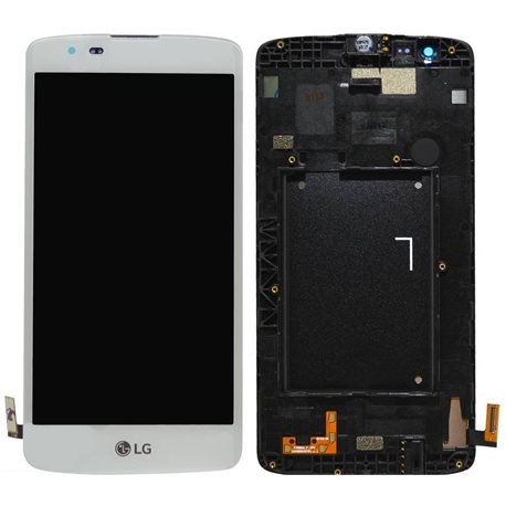 A-COVER WITH TOUCH+LCD LG K350 WHITE