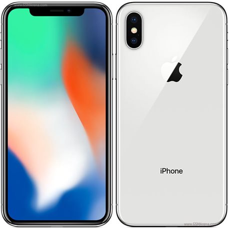 IPHONE X ,64GB ,SILVER , NEVER LOCKED