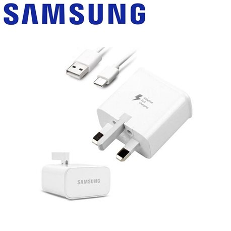 SAMSUNG FAST TRAVEL CHARGER + USB TYPE-C, UK PLUG