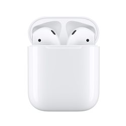 APPLE AIRPODS 2 WITH CHARGING CASE, BLUETOOTH HANDSFREE WHITE