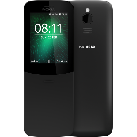 NOKIA 8110 4G DUAL SIM BLACK MOBILE PHONE