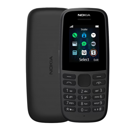 NOKIA 105(2019) DUAL SIM BLACK MOBILE PHONE