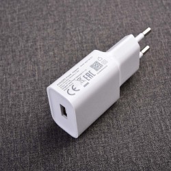 XIAOMI USB CHARGER, 2A, 2 pin EU, White, BULK
