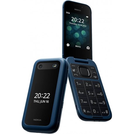 NOKIA 2660 (2025) 4G FLIP, DS BLUE MOBILE PHONE