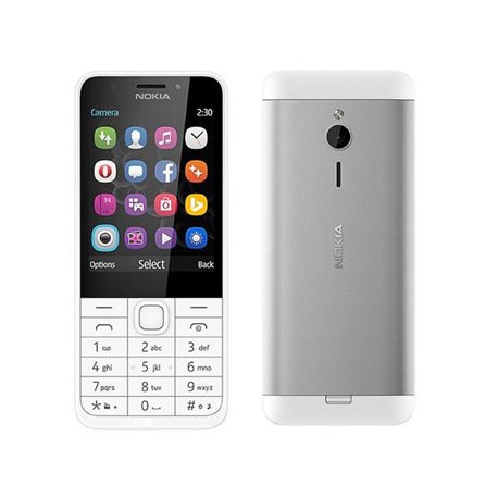 NOKIA 230 DUAL WHITE (SILVER) MOBILE PHONE