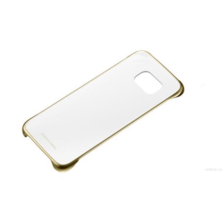 Samsung Clear Cover EF-QG925 for Galaxy S6 Edge, Gold
